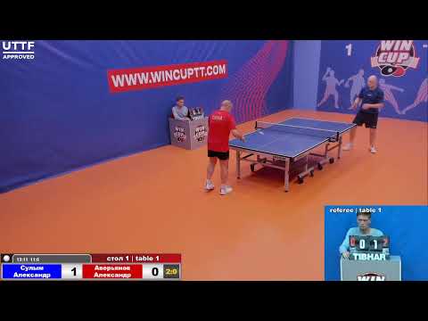 Сулым Александр 3-0 Аверьянов Александр Турнир  Восток 4 WINCUP 29.05.21 Прямая трансляция Зал1