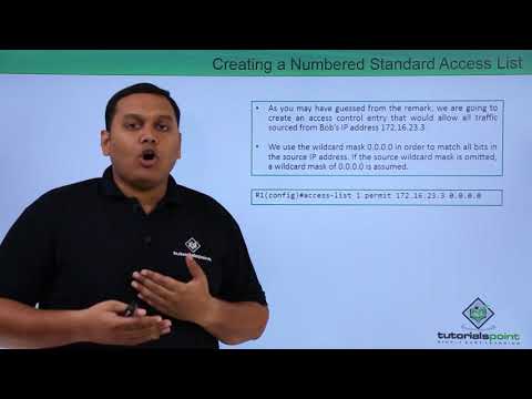 Creating a Numbered Standard Access List