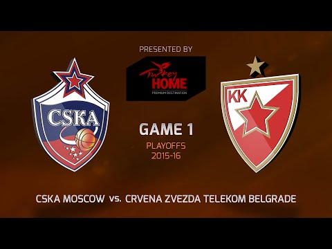 Highlights: Playoffs Game 1, CSKA Moscow 84-74 Crvena Zvezda Telekom Belgrade