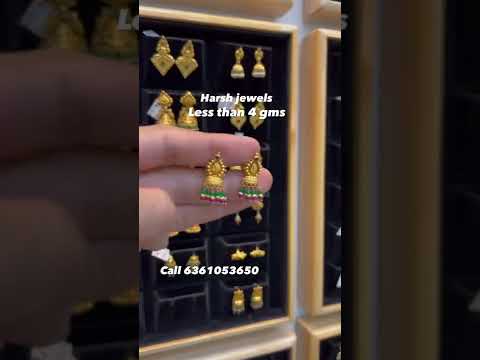 simple 4 to 6 grams gold jumka designs