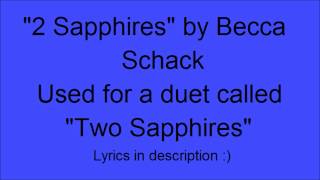 two sapphires- from dance moms music + lyrics