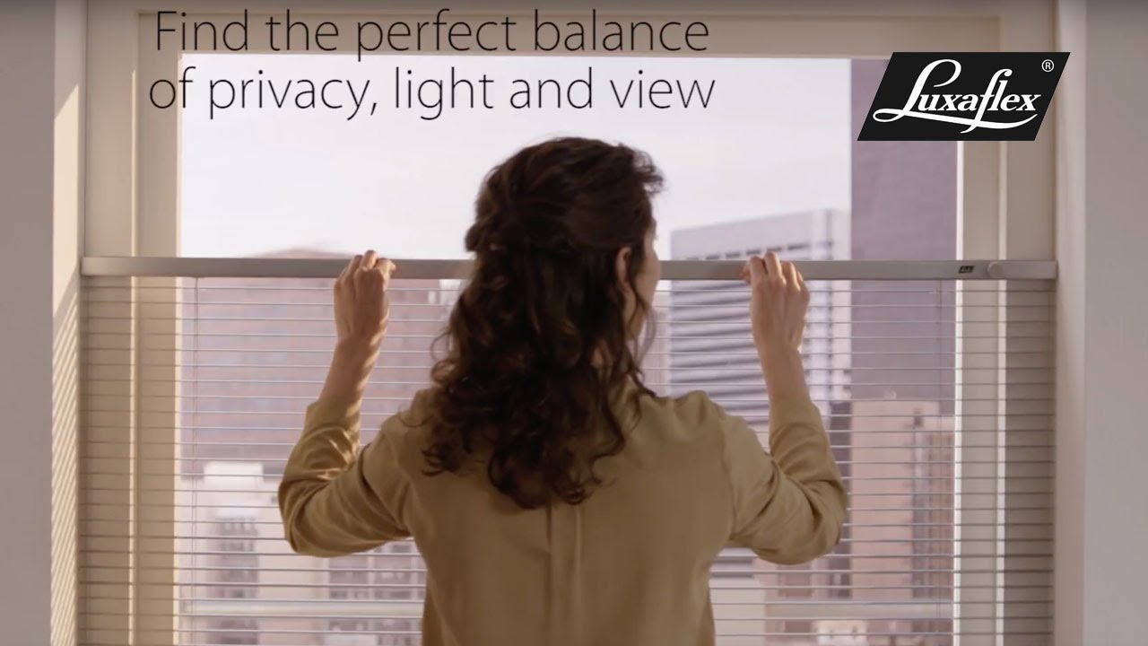 Watch video Venetian Blinds with Top Down/Bottom Up from Luxaflex® Now Venetian Blinds with Top Down/Bottom Up from Luxaflex®