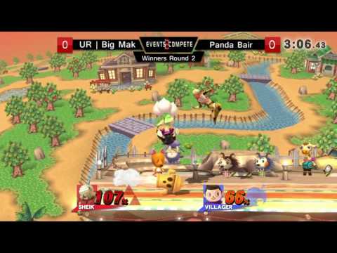 Chicago Sm4sh Summit Winners Round 2 - Panda Bair(Villager) vs. UR l big_mak (Sheik)