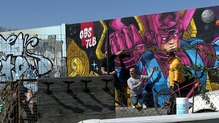 Berlin'de açık hava sokak sanatı galerisi Süd Ost açıldı