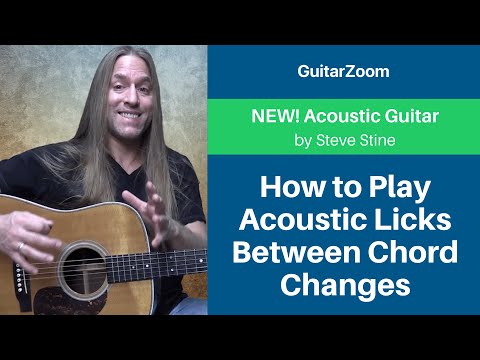 How to Play Acoustic Licks Between Chord Changes - Acoustic Guitar Lesson