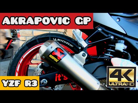 AKRAPOVIC GP FULL EXHAUST | YAMAHA R3 | PURE SOUNDS | 4K | 60 FPS | R3 MODS | BEGINNER MOTORCYCLE