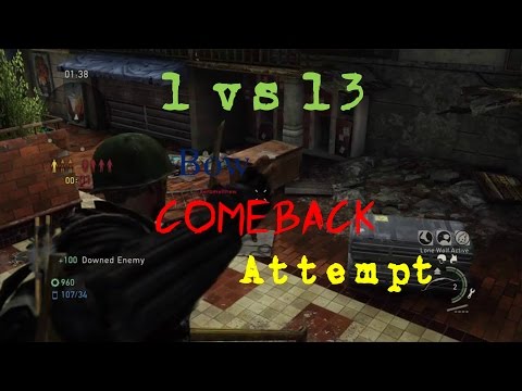 1 vs 13 Comeback (Bow) l The Last Of Us Remastered (Bus Depot)