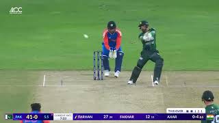 Farhan wraps up the powerplay in style! | India vs Pakistan | DP World Asia Cup 2025