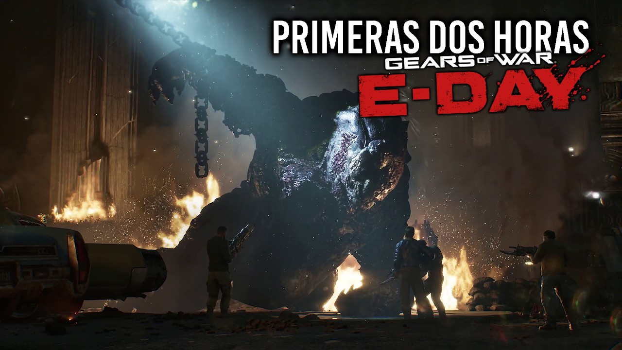 CÓMO PUEDE VERSE ASÍ?! El ACTO 1 de GEARS OF WAR E-DAY es una SALVAJADA - Primeras 2 HORAS de juego