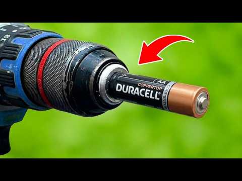 Just insert the old batteries into the drill and every house needs this but no one does it!