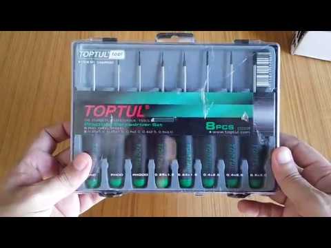 Toptul Precision Screwdriver Set Unboxing