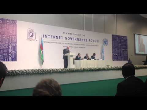 Vint Cerf at the IGF 2012 - Baku Azerbaijan
