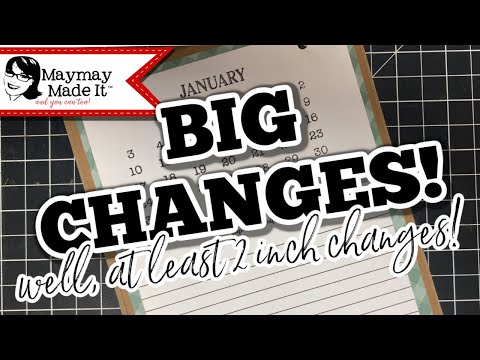 2021 Desk Calendar Turned Mini Album