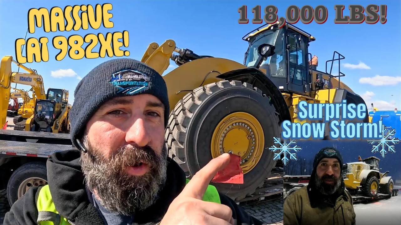 Heavy Haul Trucking: Massive Cat 982 Loader! Heaviest load I've ever hauled!