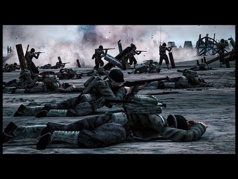 600 U.S. TROOPS STORM THE GERMAN BUNKERS! Omaha Beach Normandy Landings 1944