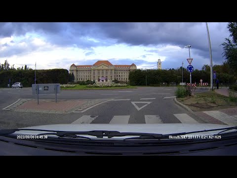 Driving in Debrecen on an autumn morning | Hungary, Europe