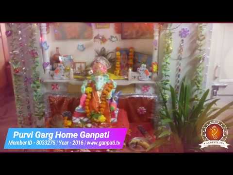 Purvi Garg Home Ganpati Decoration Video