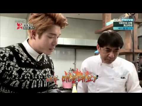 141229 The Best Ramen ep6 - 2AM Changmin speak English (cut)