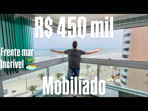 Achei um Apê Lindo e Mobiliado na Praia! Vista Mar e Lazer Completo! 🏝️ 