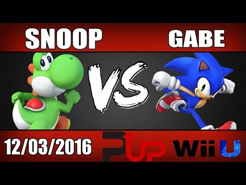PWRUP | Snoop (Yoshi) vs Gabe (Sonic) - Wii U Winners Qtrs Smashfest