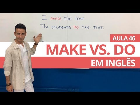 THE DIFFERENCE BETWEEN MAKE & DO IN ENGLISH - CLASS 46 FOR BEGINNERS - PROFESSOR KENNY