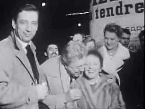 Edith Piaf et Michel Simon 1960 (pas de son)