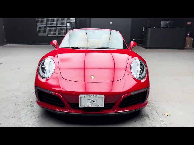 2018 PORSCHE 911 CONVERTIBLE 6-CYL, TWIN TURBO, 3.0 LITER CARRERA 4S CABRIOLET 2D