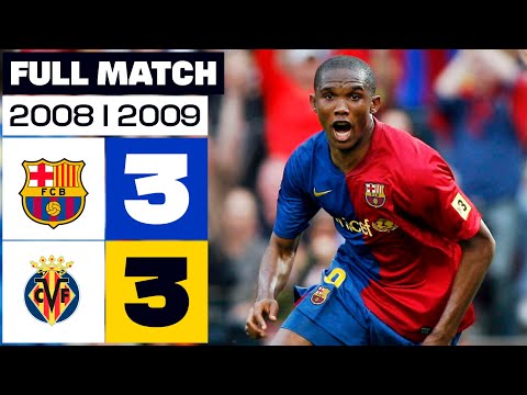 FC Barcelona - Villarreal CF (3-3) LALIGA 2008/2009 FULL MATCH