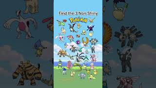 Can you find the non shiny Pokemon? Good luck!  #pokemon #pokemonchannel