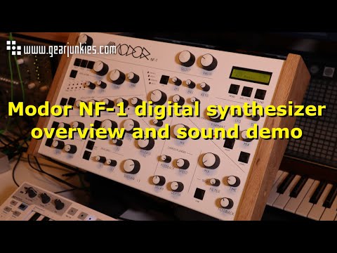Modor NF 1 digital synthesizer overview and sound demo
