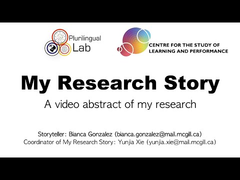 My Research Story – Bianca Gonzalez