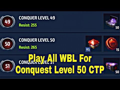 Must Play All WBL For Conquer Level 50 CTP? important Guide 2022 - Marvel Future Fight