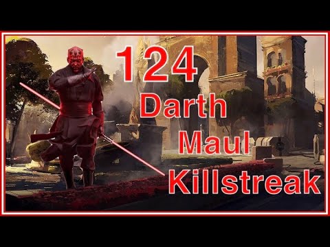 Battlefront 2 Darth Maul 124 killstreak on Naboo