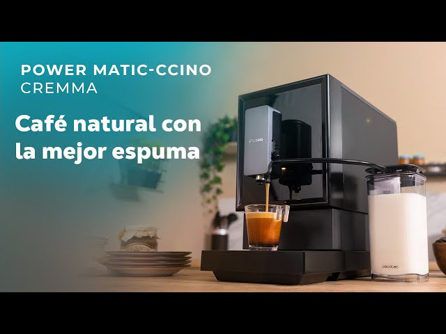 Cafeteira Superautomática Cecotec Power Matic-ccino Cremma 1.2L 19 bar com moinho e tanque de leite video