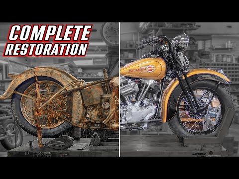Restoring a RARE Motorcycle - 1936 Knucklehead
