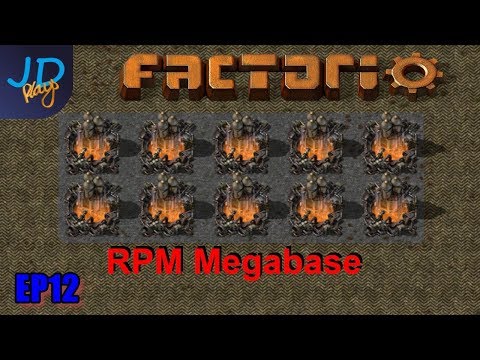 Factorio 0.17 Ep12 Using Beacons, Saving Power & Space | RPM Megabase