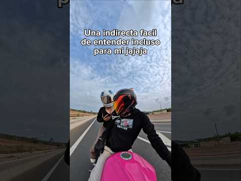 Mi novia la menos discreta 😅 #bikelife #motorcycle #motos #couple #transition #love