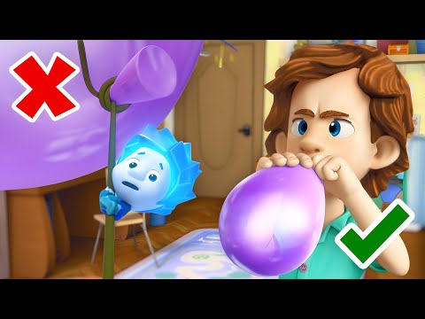 Blowing up a Balloon: GONE WRONG!? | The Fixies - Kingdom Kids Zone, Little Learners - The Fixies