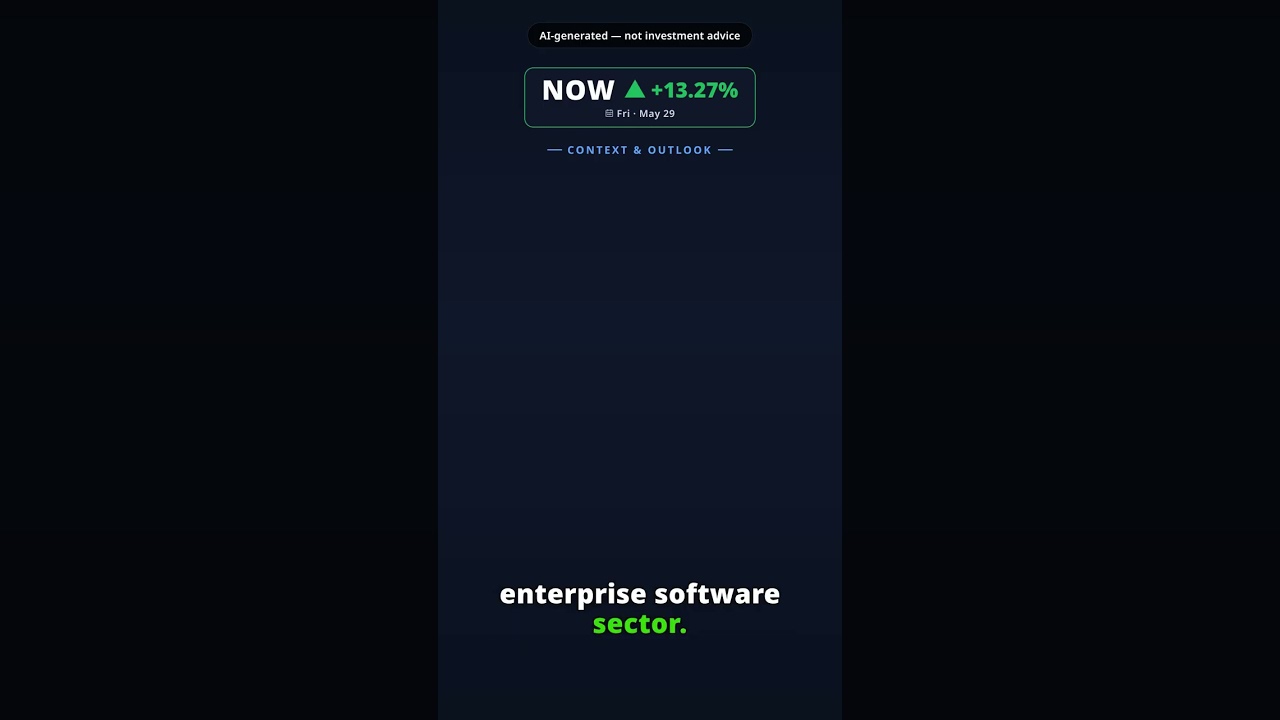 Why Is ServiceNow Stock Rallying Today? NOW +13.27% (May 29) — Enterprise Software Surge