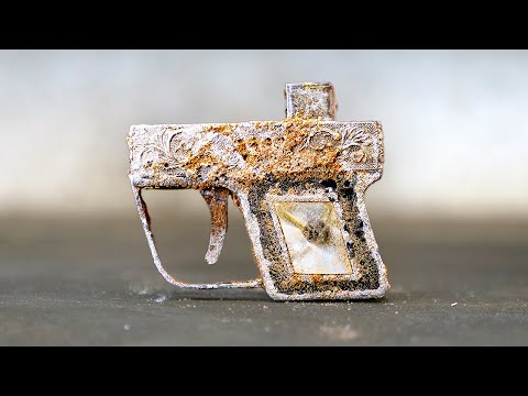 Very Rare Gun Lighter Restoration - Rusty Pistol Lighter