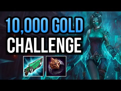 10K GOLD WITHOUT RECALLING CHALLENGE (AKALI RANKED CHALLENGE) | League of Legends