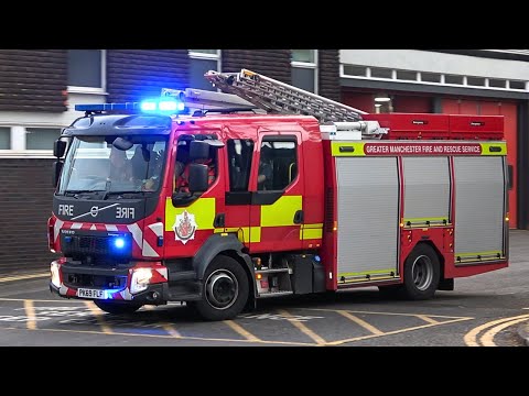 Phillips Park Emergency One Pump Turnout | Greater Manchester Fire & Rescue Service