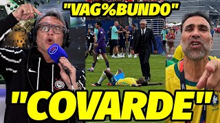 "COVARDE. É A CENA MAIS VERGONHOSA DA SELEÇÃO NA COPA DO MUNDO" A ATITUDE VEXATORIA DE ANCELOTTI