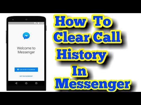 How To Delete A Call History In Facebook Messenger