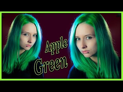 Apple Green - knallig grüne Haare mit Directions...