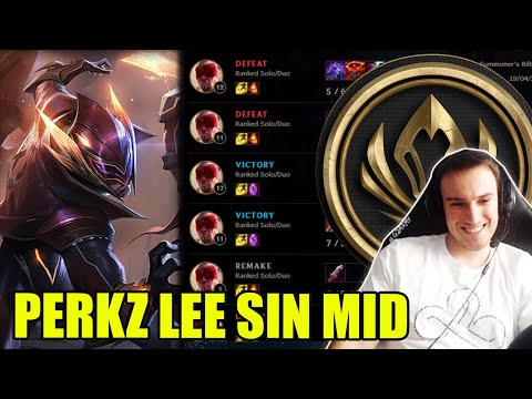 Perkz trained Lee sin MID in preparation for the MSI 2021 | Perkz stream higlights