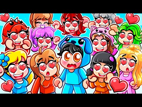 1 Speedrunner vs 11 GIRL HUNTERS In Driving Empire! (Roblox)