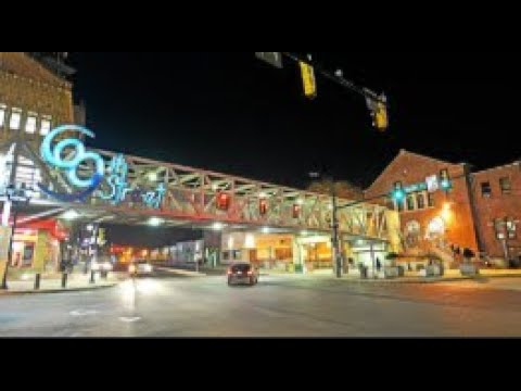 69 street transportation center at night in Upper Darby PA 2025.