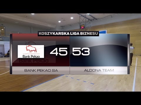 Bank Pekao SA vs Aldona Team - VIII kolejka - III Liga Warszawa - Koszykarska Liga Biznesu
