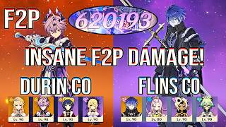 ⚡ Only F2P Weapons! Durin & Flins | Spiral Abyss 12 | Genshin Impact